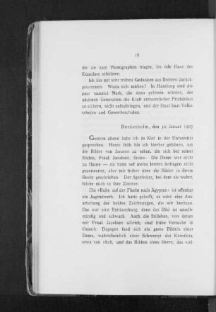 Bordesholm, den 30. Januar 1907