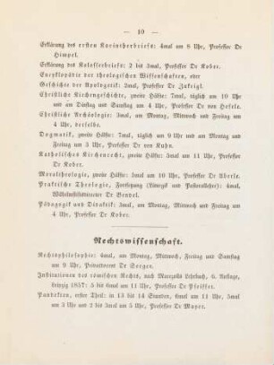 10-12, Rechtswissenschaft