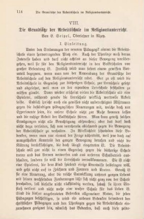 114-134 Die Grundsätze der Arbeitsschule im Religionsunterricht