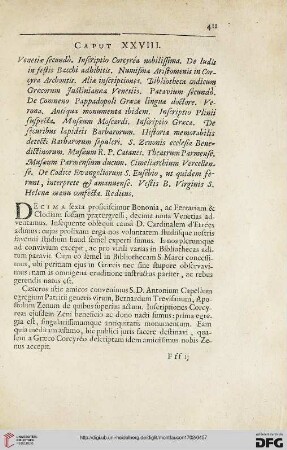 Caput XXVIII