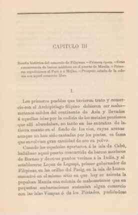 Capítulo III. Resena histórica del comercio de Filipinas. - Primera época ...