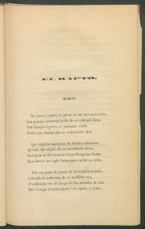 XXII. - El rapto.