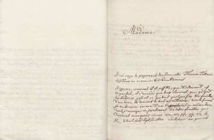 Amand König an Karoline Luise von Baden (Straßburg)