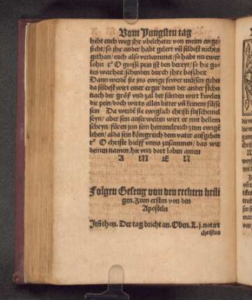 Geseng von den rechten heiligen