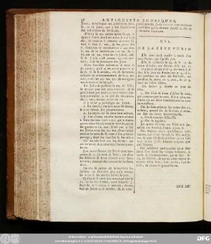 XVI. De La Fete Purim.