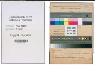 Entnazifizierung Theodora Leygraf , geb. 30.03.1892 ()