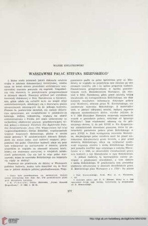 22: Warszawski pałac Stefana Bidzińskiego