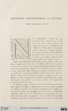 2. Pér. 25.1882: Exposition internationale de peinture - Galerie Georges Petit