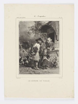 Le joueur de vielle, Blatt 7 der Folge "Album mit zwölf Zeichnungen"