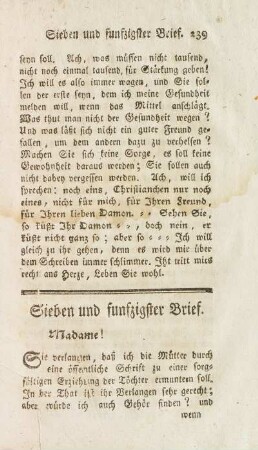 Sieben und funfzigster Brief.
