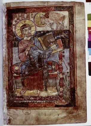 Godescalc Evangeliar — Der Evangelist Lukas, Folio 2 recto