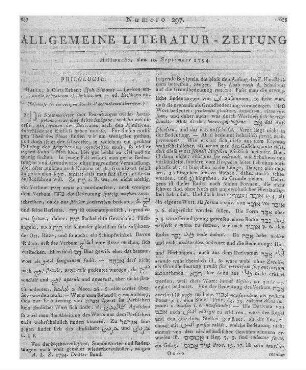 Schulz, J. E.: Sammlung einiger Predigten. Königsberg: Hartung 1791