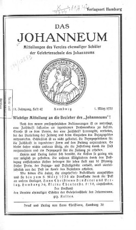 11. Jahrgang, Heft 42