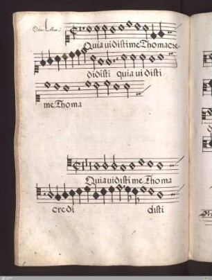 Orlandus Lassus : Quia vidisti me Thoma