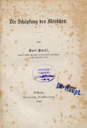 Die Schöpfung des Menschen