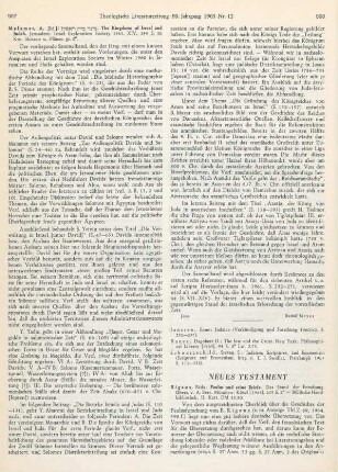 907-908 [Rezension] The kingdoms of Israel and Judah