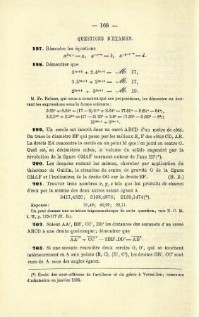 QUESTION D'EXAMEN.
