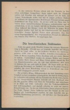 Die brasilianische Südstaaten.