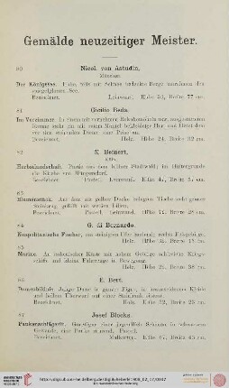 Gemälde neuzeitiger Meister (Nr. 80-195)