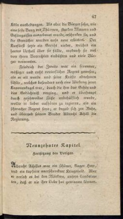 Neunzehentes Kapitel. Fortsetzung des Voringen