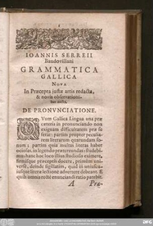 [De Pronunciatione.]
