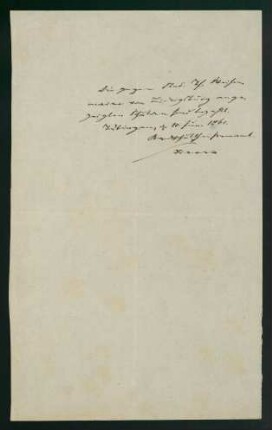 Bescheinigung über bezahlte Schulden (10.06.1861)