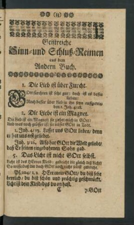 Geistreiche Sinn- und Schluß-Reimen aus dem Andern Buch ...