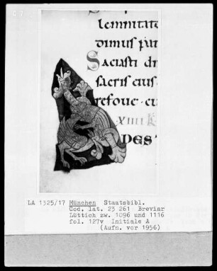 Sakramentar, Folio 208 (Blatt) — ---, Folio 208 (Blatt)Initiale A, Folio 127 verso