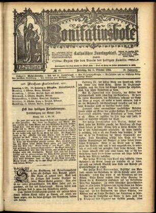 Erste Ausgabe vom Sonntag, den 05. Oktober 1902.