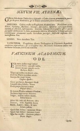 Scutum VIII. Athenæi.