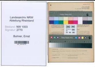 Entnazifizierung Ernst Buhner , geb. 02.07.1909 (Druckereibesitzer)