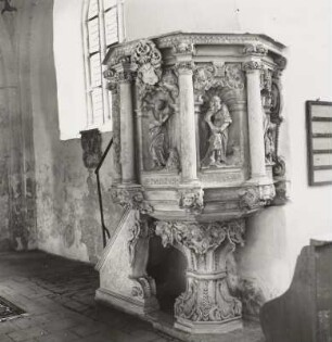 Relief: Die vier Evangelisten