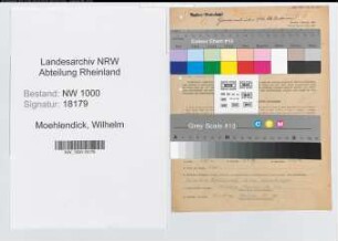Entnazifizierung Wilhelm Moehlendick, geb. 19.08.1895 (Gastwirt)