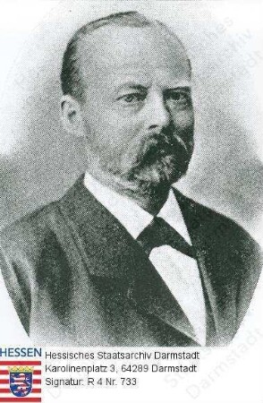 Hechler, Karl (1840-1898) / Porträt, Brustbild