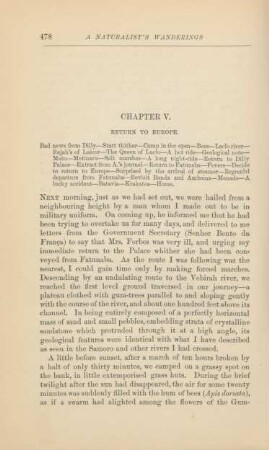 Chapter V. Return to Europe