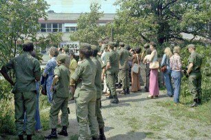 Blankenstein: Zonengrenze, Besichtigung durch Amerikanergruppe