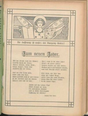 Zum neuen Jahre.