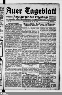 Auer Tageblatt : Anzeiger für das Erzgebirge