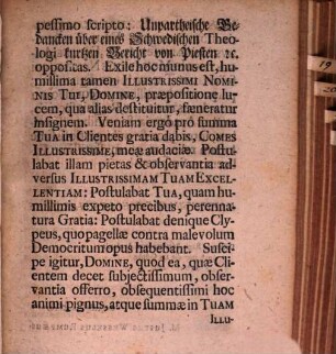 Antitheses theologicas orthodoxas, thesibus heterodoxis, ex pestilentissimo Christiani Democriti scripto: Unpartheyische Gedanken excerptis, oppositas