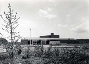 Hallenbad / Aussenansicht. Detmold. Georg-Weerth-Str. Papierabzug