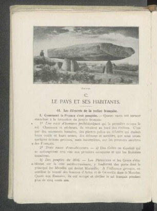 C. Le pays et ses habitants.