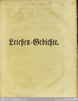 Leichen-Gedichte