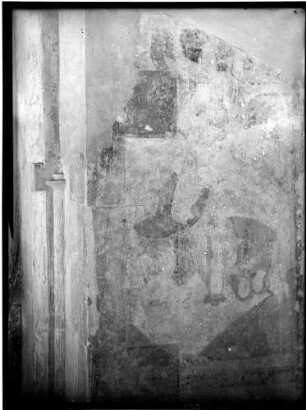 Burkheim am Kaiserstuhl Sankt Pankratius Kirche Turm Wandmalerei (um 1500)