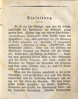 Apollodor's Mythologische Bibliothek, [1]. Apollodor's Mythologische Bibliothek ; 1
