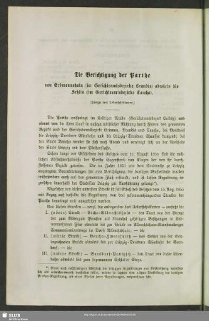 Die Berichtigung der Parthe