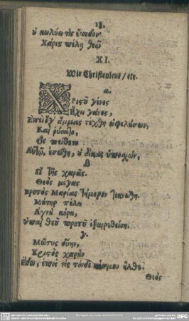 XI. Wir Christenleut, [et]c