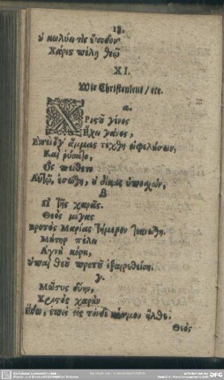 XI. Wir Christenleut, [et]c
