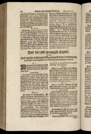 Das vier und zwanzigste Capitel