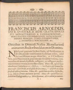 Franciscus Arnoldus, ...