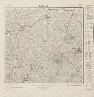5015 (alte Nr.: 2916) Erndtebrück, Meßtischblatt (4cm - Karte)